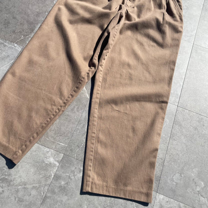 80s-90s Lands' End Beige Two-Tuck Chino Pants Size 32