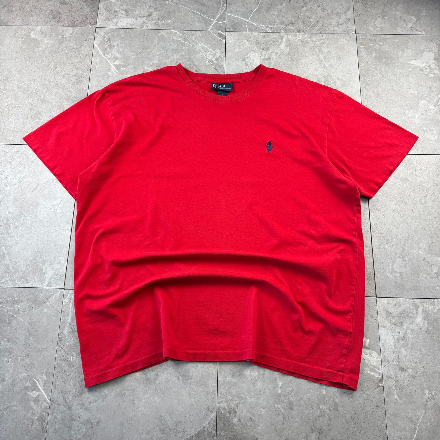 90s Polo by Ralph Lauren Red Logo Single Stitch T-Shirt