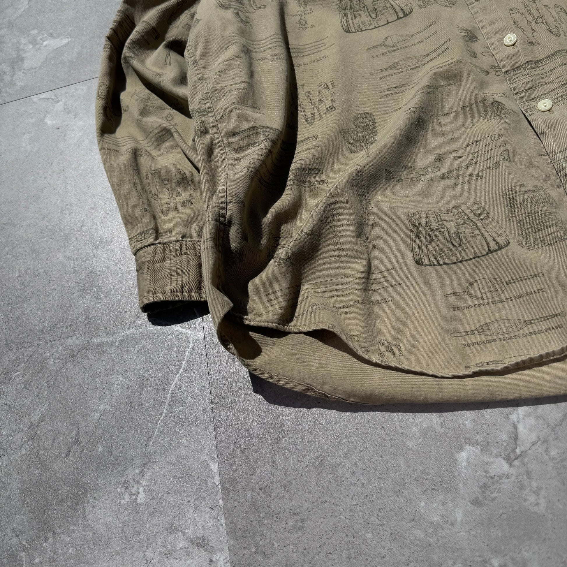 90s Nautica Fishing Graphic Shirt KiiChain Clothing