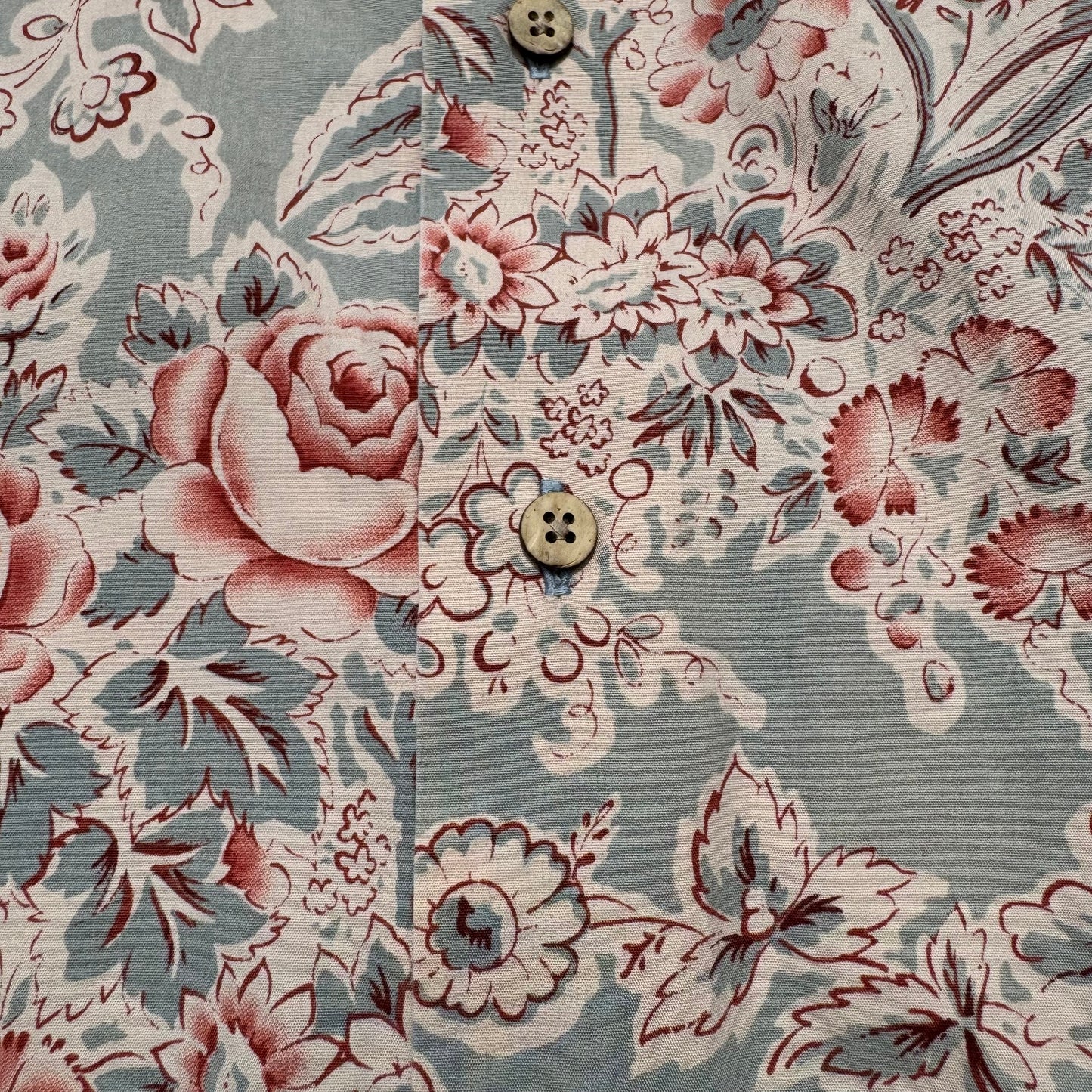 90s-00s Ralph Lauren Rare Floral Graphic Open Collar Shirt KiiChain Clothing