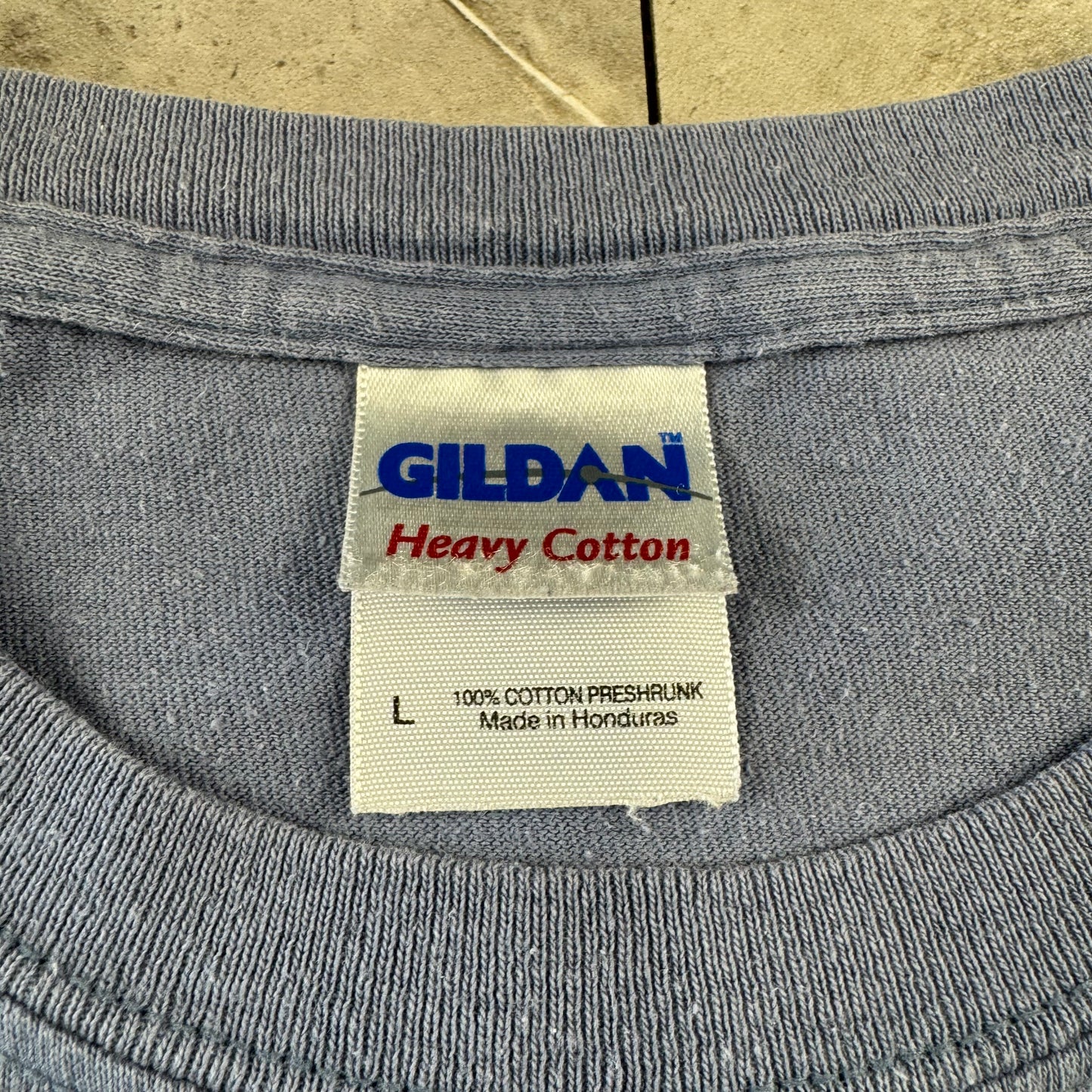 90s-00s Gildan South Dakota 1889 Faded Blue Graphic T-Shirt
