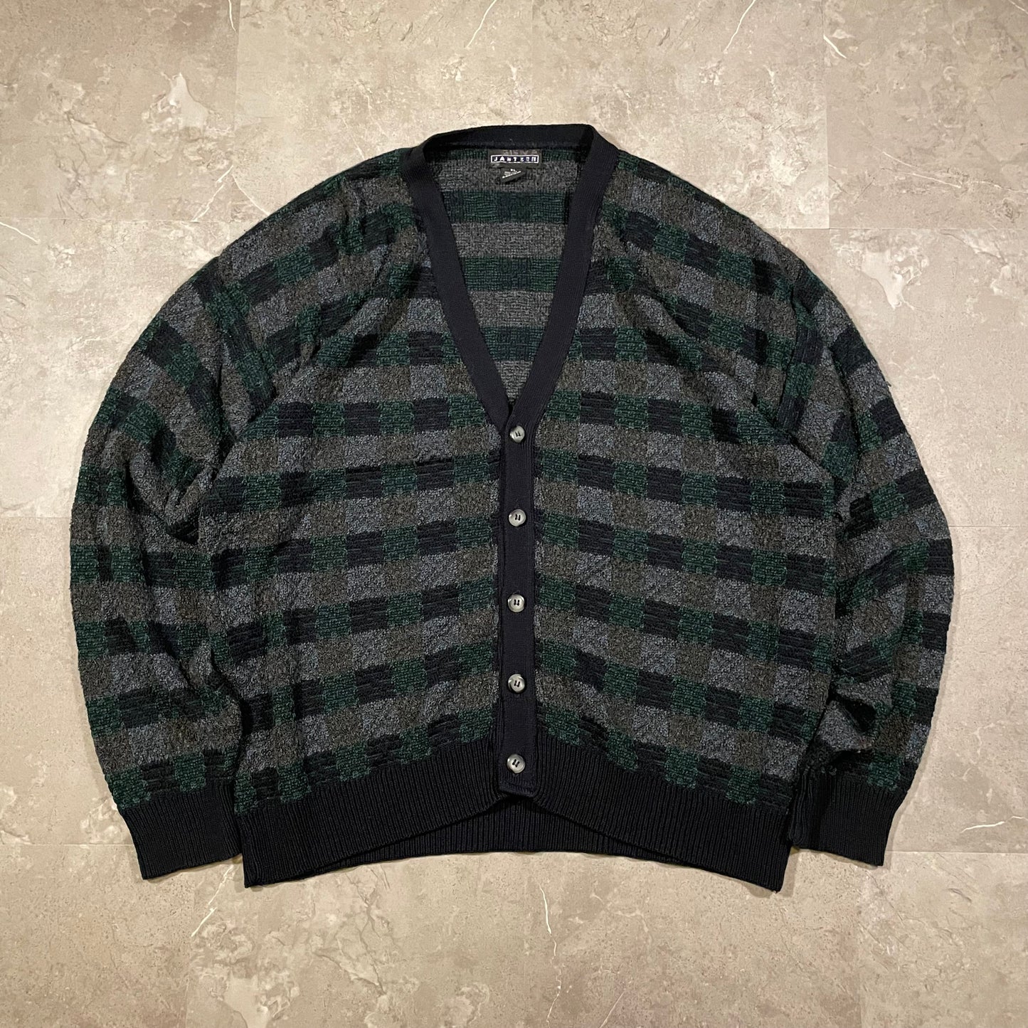 00s Jantzen Checkered Cardigan