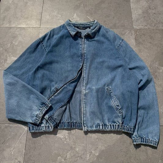 80s-90s Ralph Lauren Light Blue No-Pony Denim Swing Top Jacket