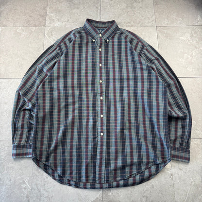 00s Ralph Lauren “Blaire” Striped-Checkered Button Down Shirt