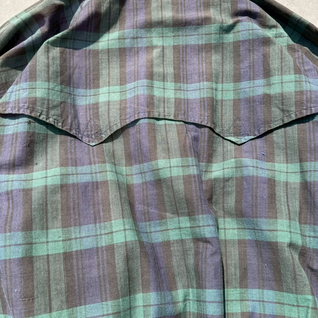 80s-90s Ralph Lauren Green Navy Checkered Harrington Jacket
