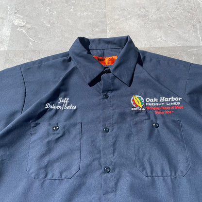 90s-00s Red Kap Oak Harbor Work Short Sleeve Shirt