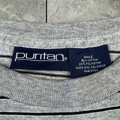 90s Puritan Gray Border Tee