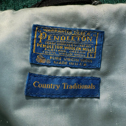 90s Pendleton Made in USA Green Harrington Jacket