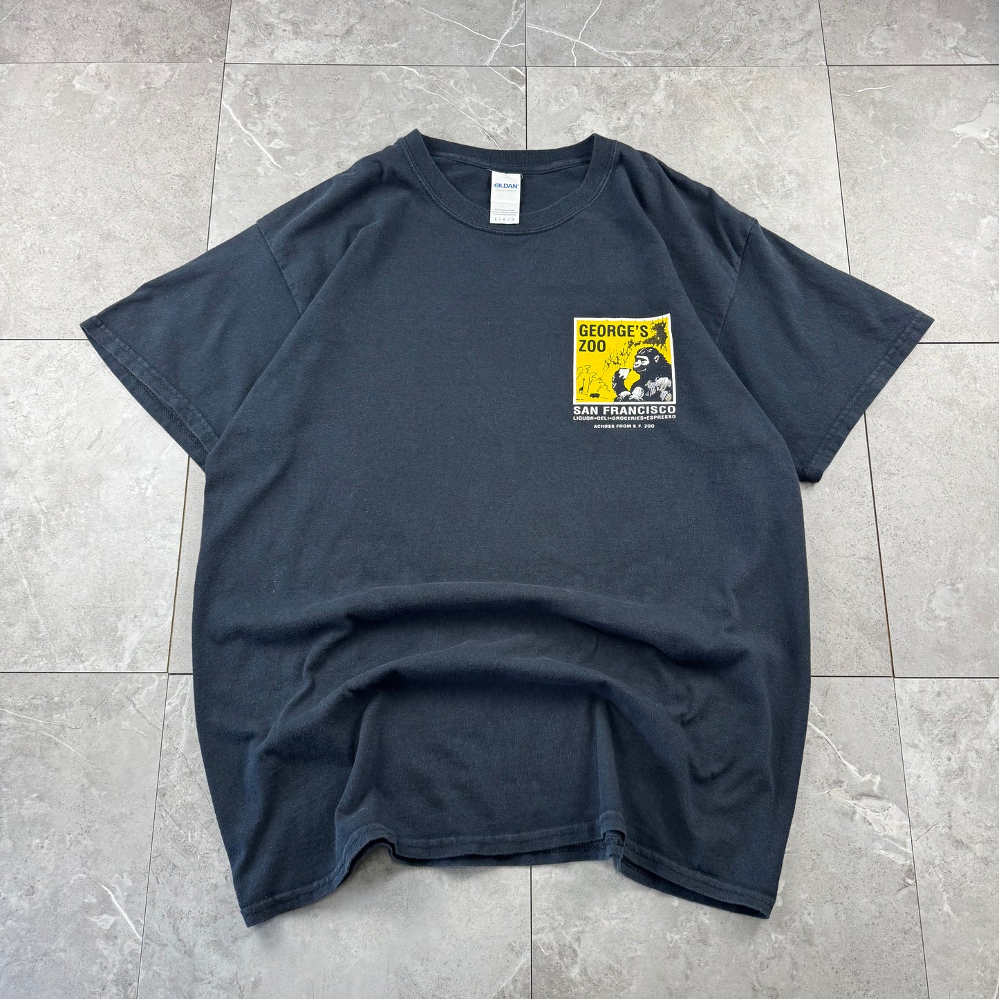 00s Gildan George’s Zoo San Francisco Black Graphic T-Shirt
