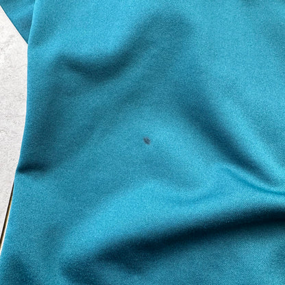 70s-80s King Louie Chainstitch Green Color Block Bowling Shirt XL
