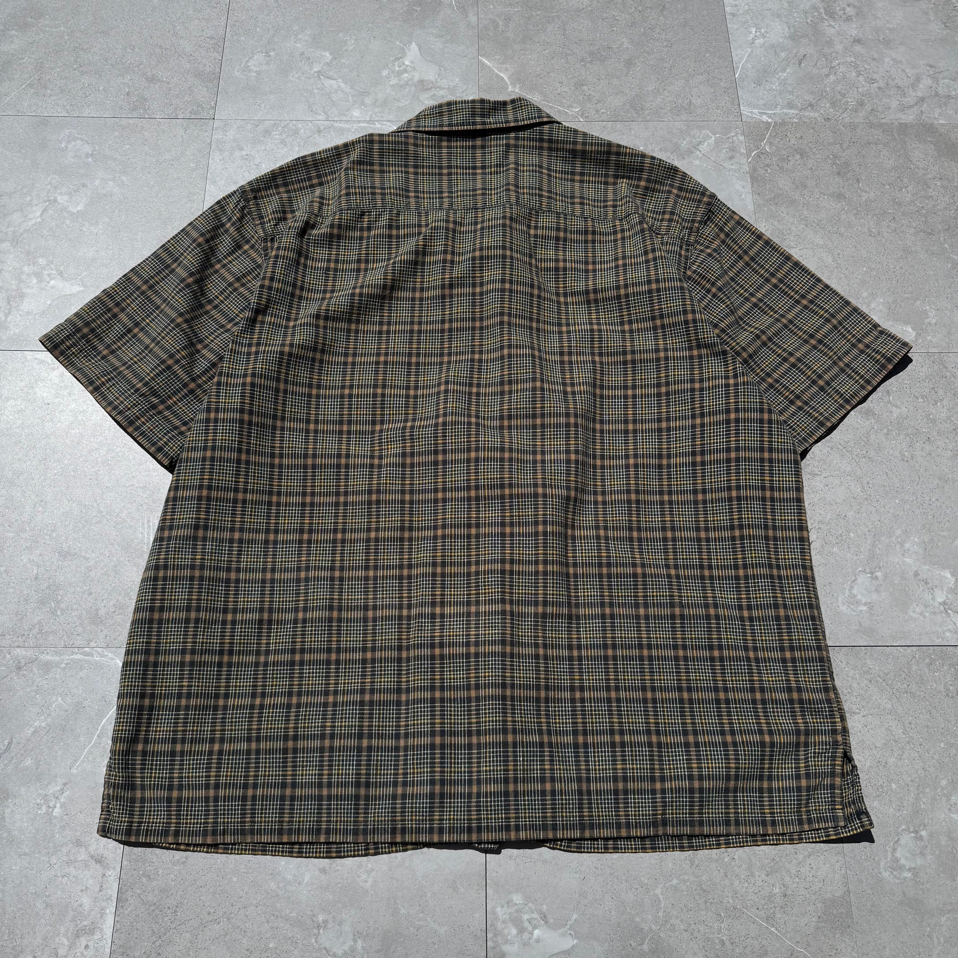90s-00s Ralph Lauren Jeans Co Checkered Cotton Open Collar Shirt KiiChain Clothing