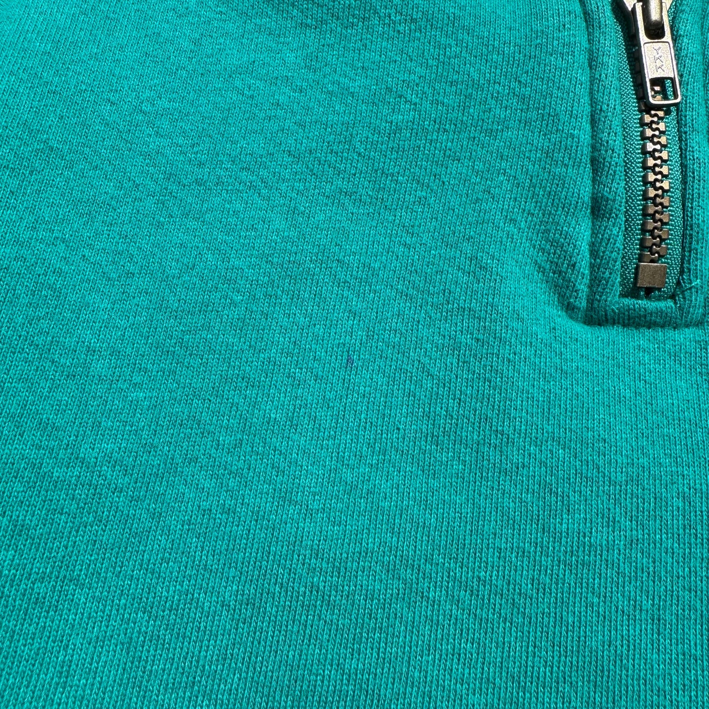 90s L.L. Bean by Russell Made in USA Half-Zip Green Sweatshirt KiiChain Clothing