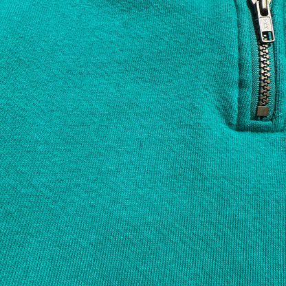 90s L.L. Bean by Russell Made in USA Half-Zip Green Sweatshirt KiiChain Clothing