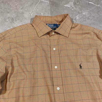 90s Ralph Lauren Brown Checkered Shirt