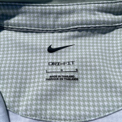 00s Nike Houndstooth Dri-Fit Polo Shirt