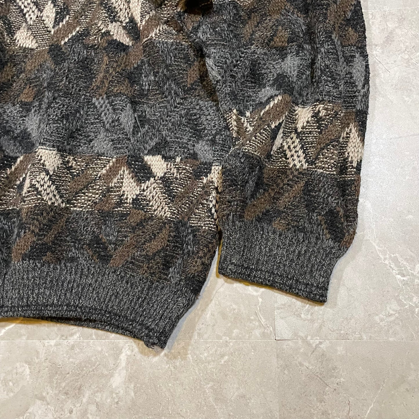 90s Haggar Wool-Blend Design Knit