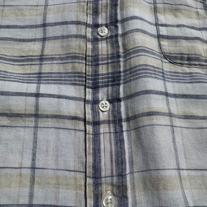 90s Ralph Lauren Checkered Linen Shirt KiiChain Clothing