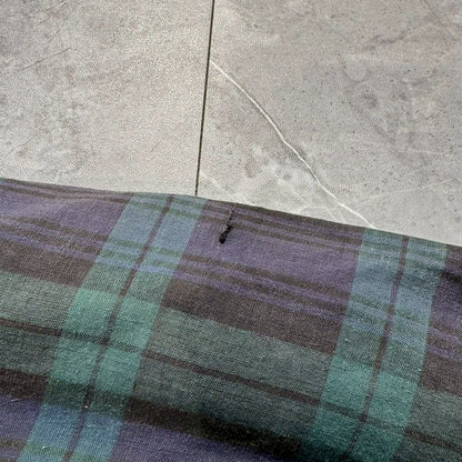 80s-90s Ralph Lauren Green Navy Checkered Harrington Jacket