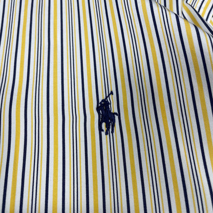 90s Ralph Lauren Classic Fit Yellow Striped Shirt