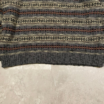 90s Dockers’ Gray Design Knitted Sweater