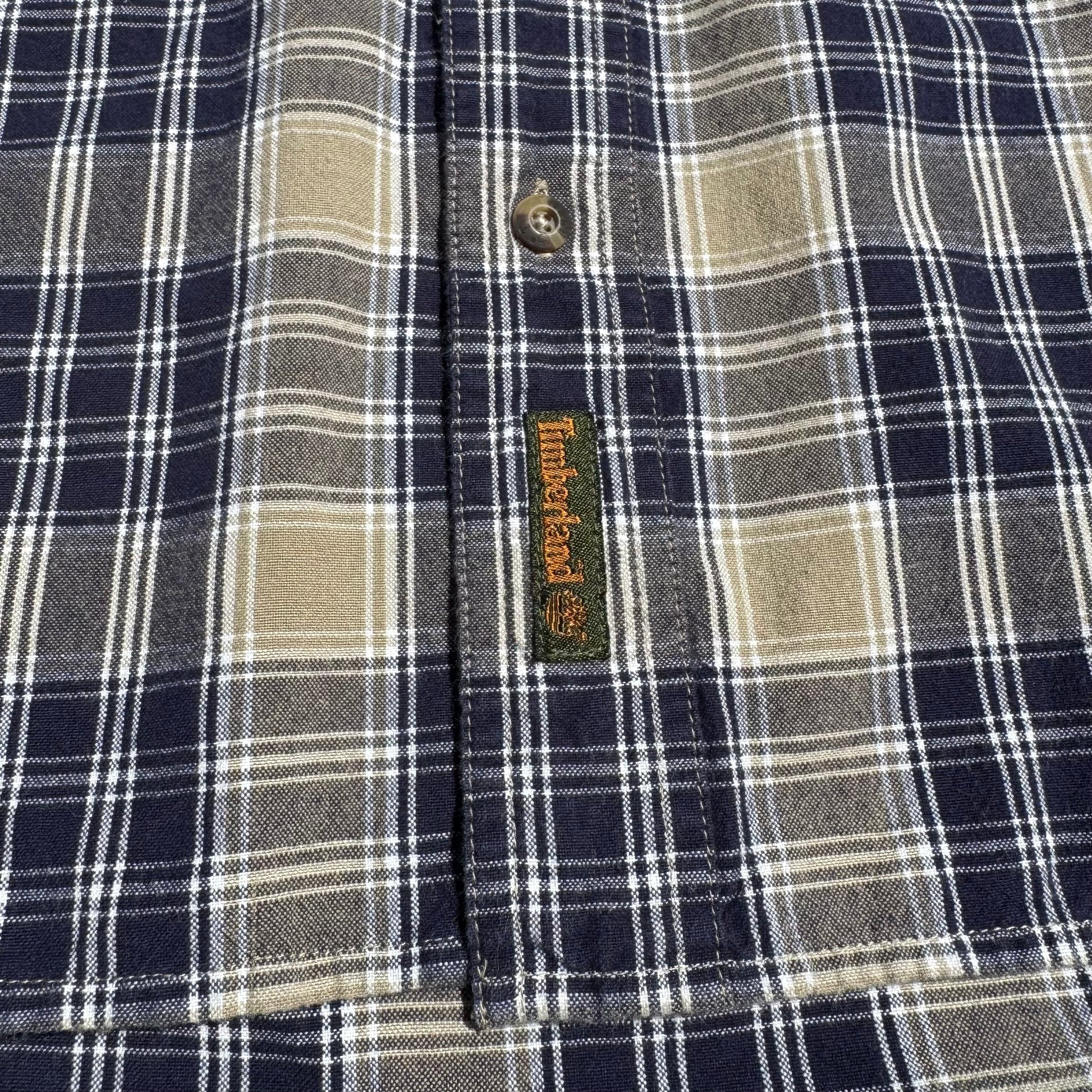 90s Timberland Faded Checkered Long Sleeve Shirt KiiChain Clothing