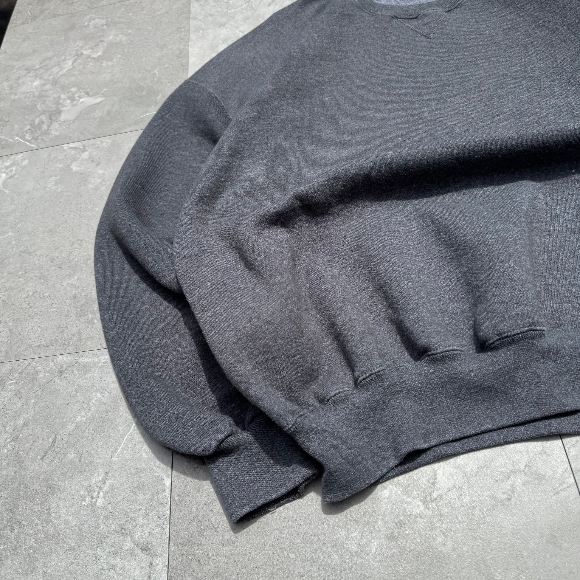 90s Russell Athletic Made in USA Dark Gray Sweatshirt KiiChain Clothing