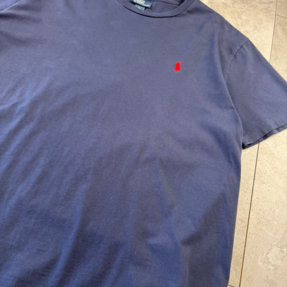 90s Polo by Ralph Lauren Navy Logo Single Stitch T-Shirt