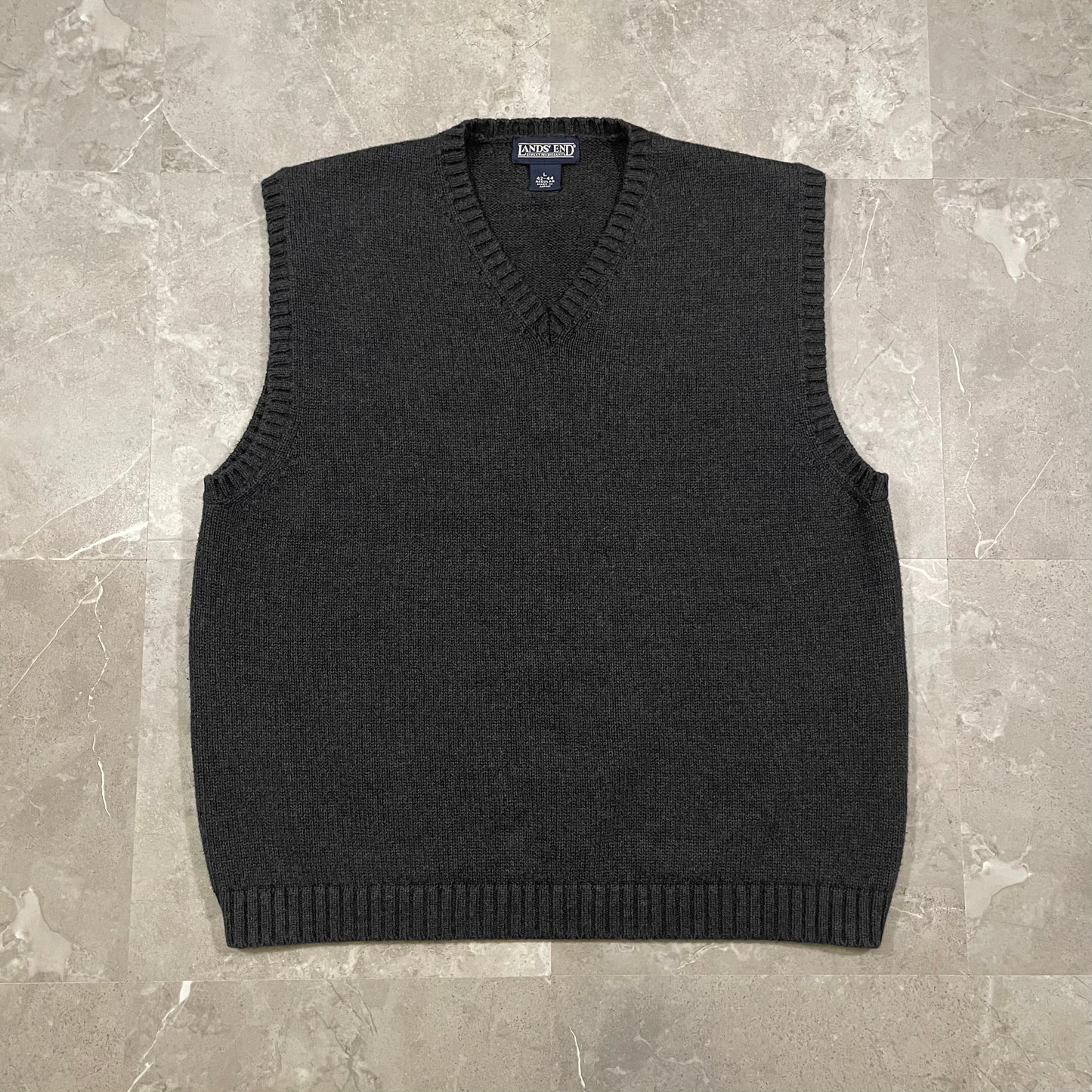 90s Land’s End Made in Japan Cotton Knitted Vest