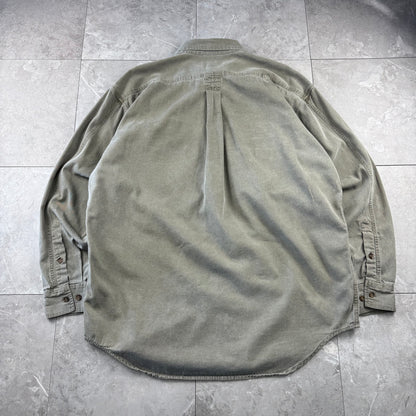 80s-90s Banana Republic Faded Khaki Multi Mesh Pocket Safari Shirt