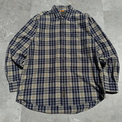 90s Timberland Faded Checkered Long Sleeve Shirt KiiChain Clothing
