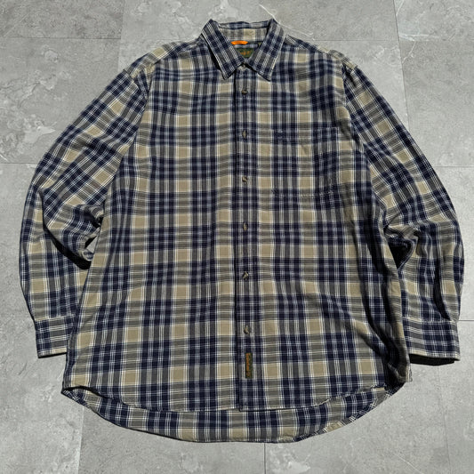 90s Timberland Faded Checkered Long Sleeve Shirt KiiChain Clothing
