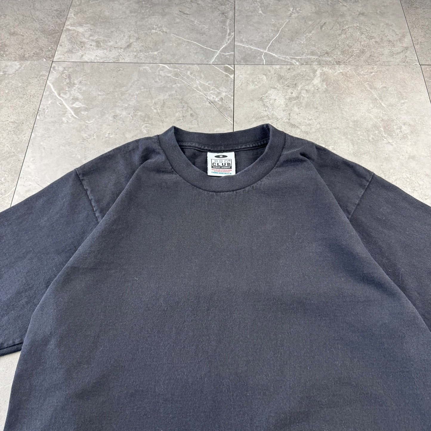 00s Pro Club Heavyweight Black Blank T-Shirt