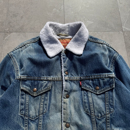 90s Levi's Made in USA Pile Lined Denim Jacket