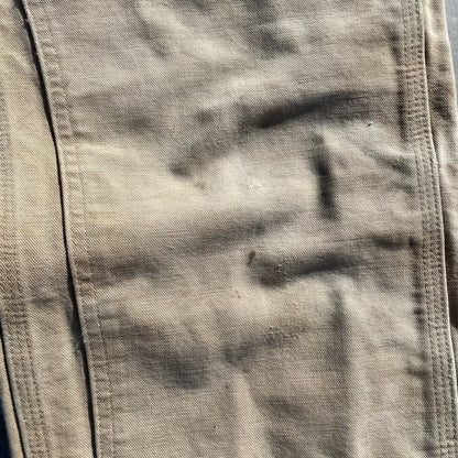 90s Carhartt Made in USA Beige Double Knee Work Pants 30x32