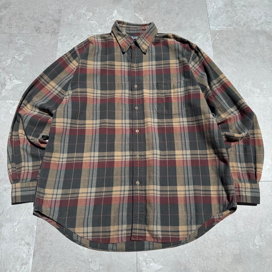 90s Lands' End Checkered Flannel Shirt KiiChain Clothing