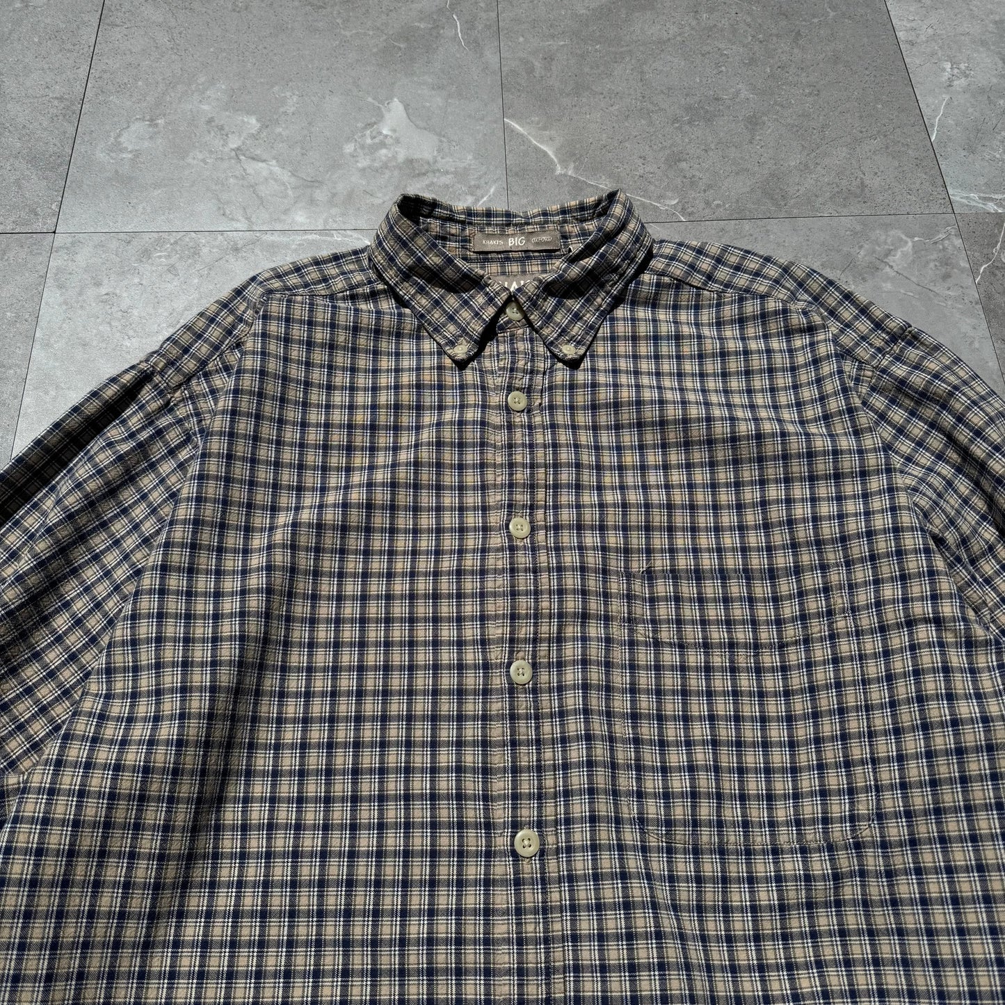 90s-00s Arrow Khaki’s BIG Oxford Checkered Shirt KiiChain Clothing