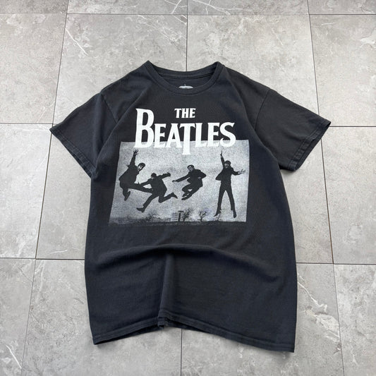 00s The Beatles Black Graphic T-Shirt