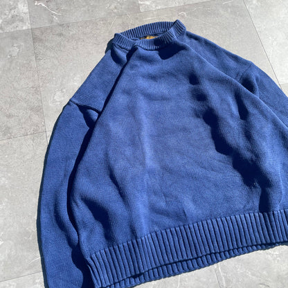 90s Eddie Bauer Heavyweight Blue Knit