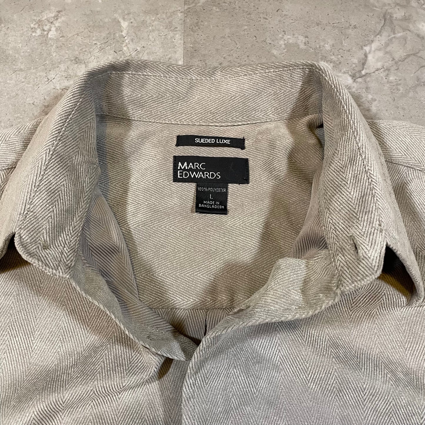 00s Marc Edwards Sueded Shirt