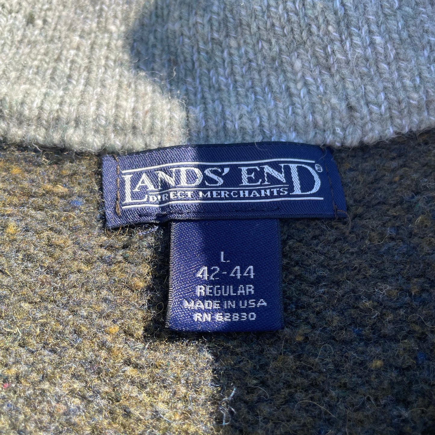 90s Lands' End Made in USA Knit Vest