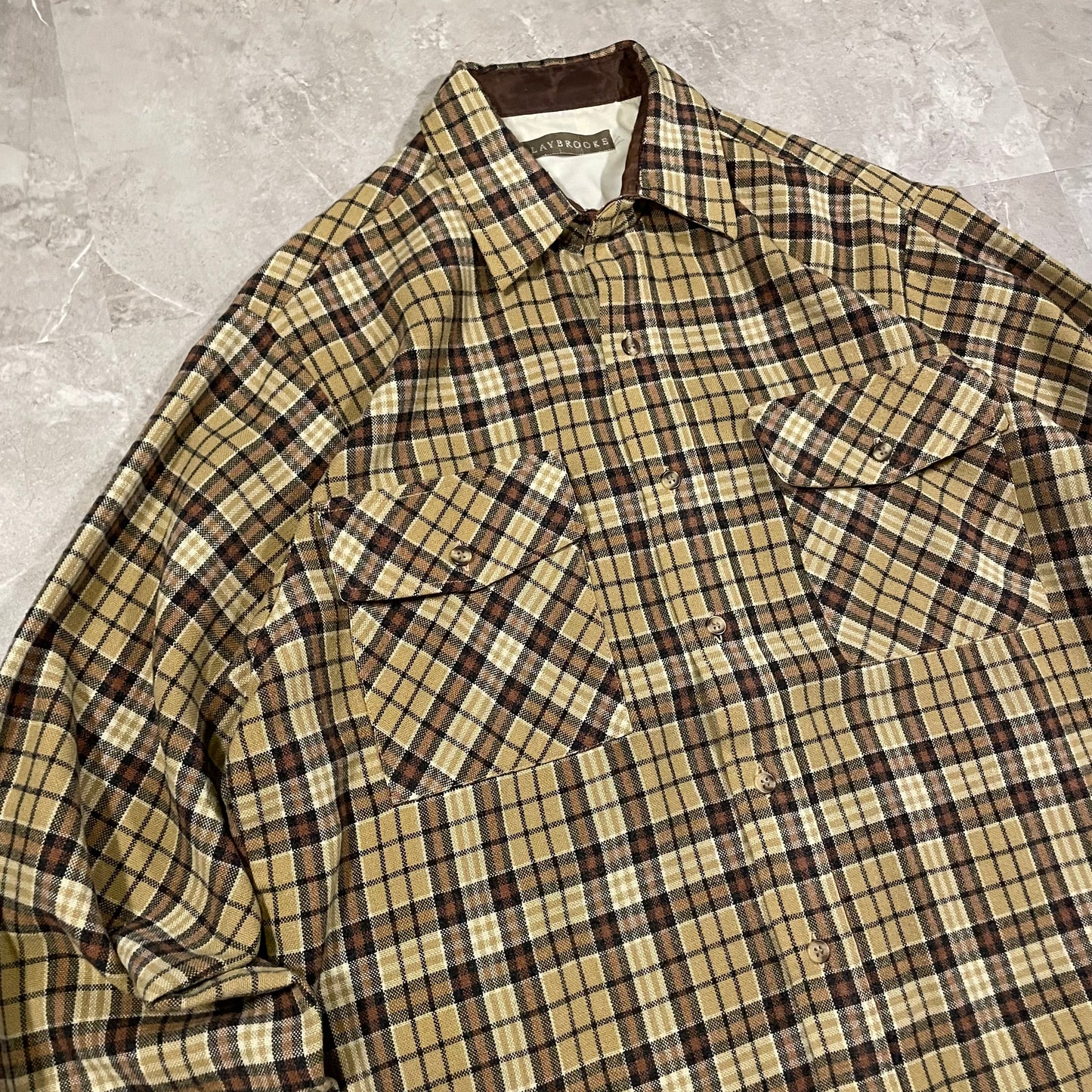 80s-90s Claybrooke Plaid Flannels Shirt