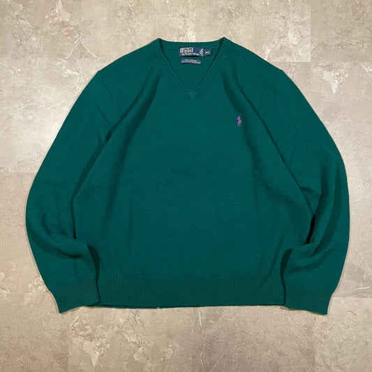 90s Ralph Lauren Lamb Wool V-Neck Sweater