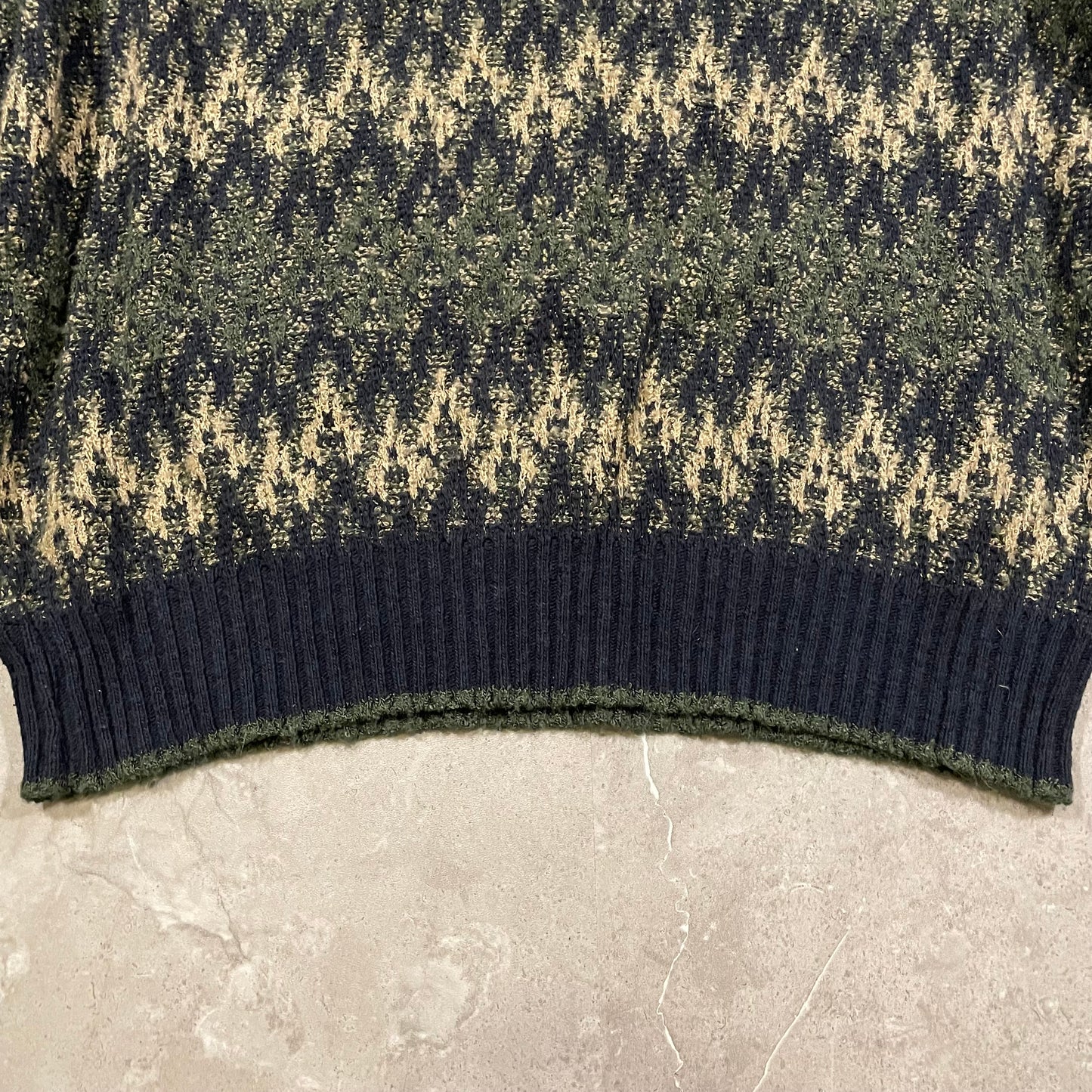 00s Geoffrey Beene Made in Italy Design Henley Knitted Sweater