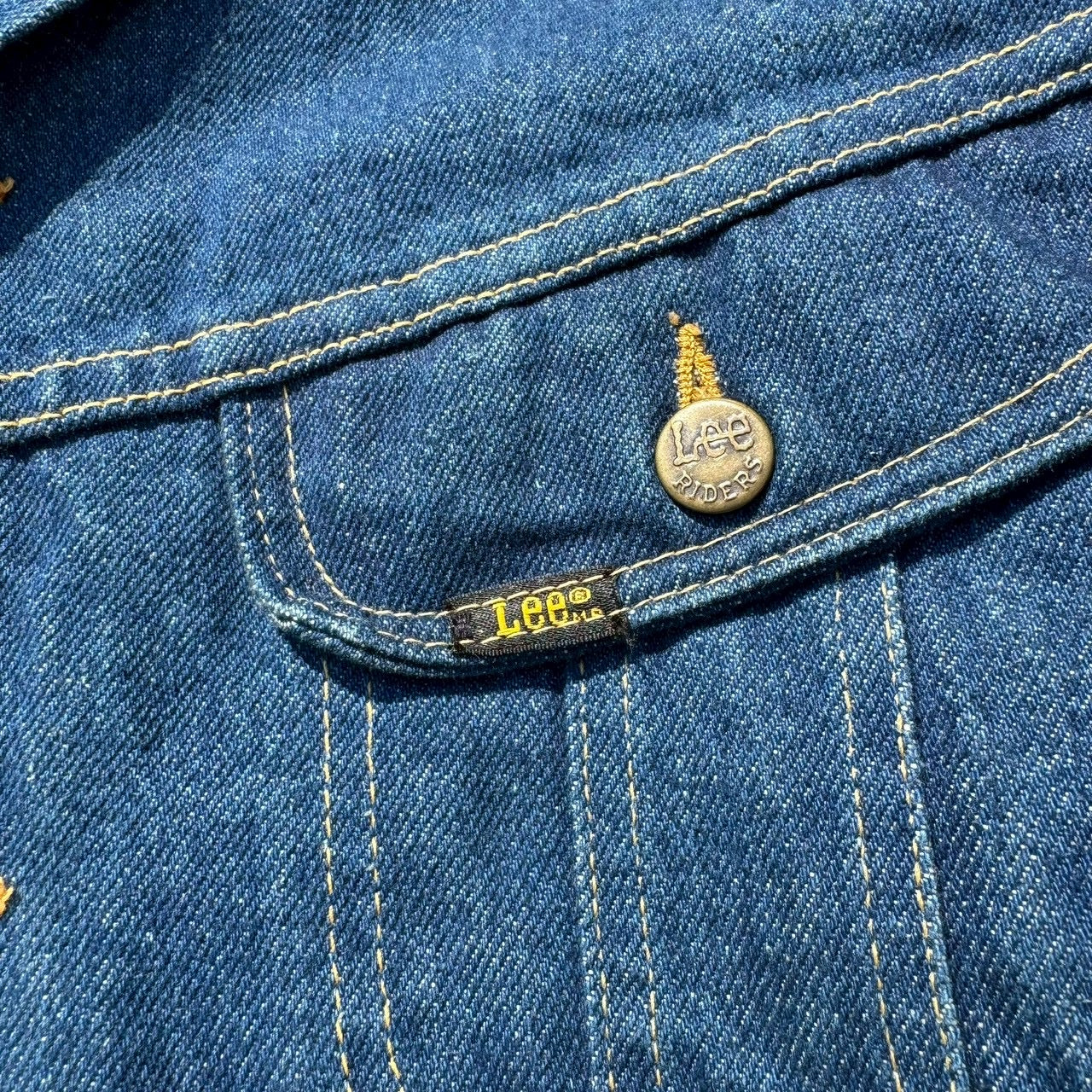 90s Lee Made in USA Blanket Lined Denim Jacket 46R
