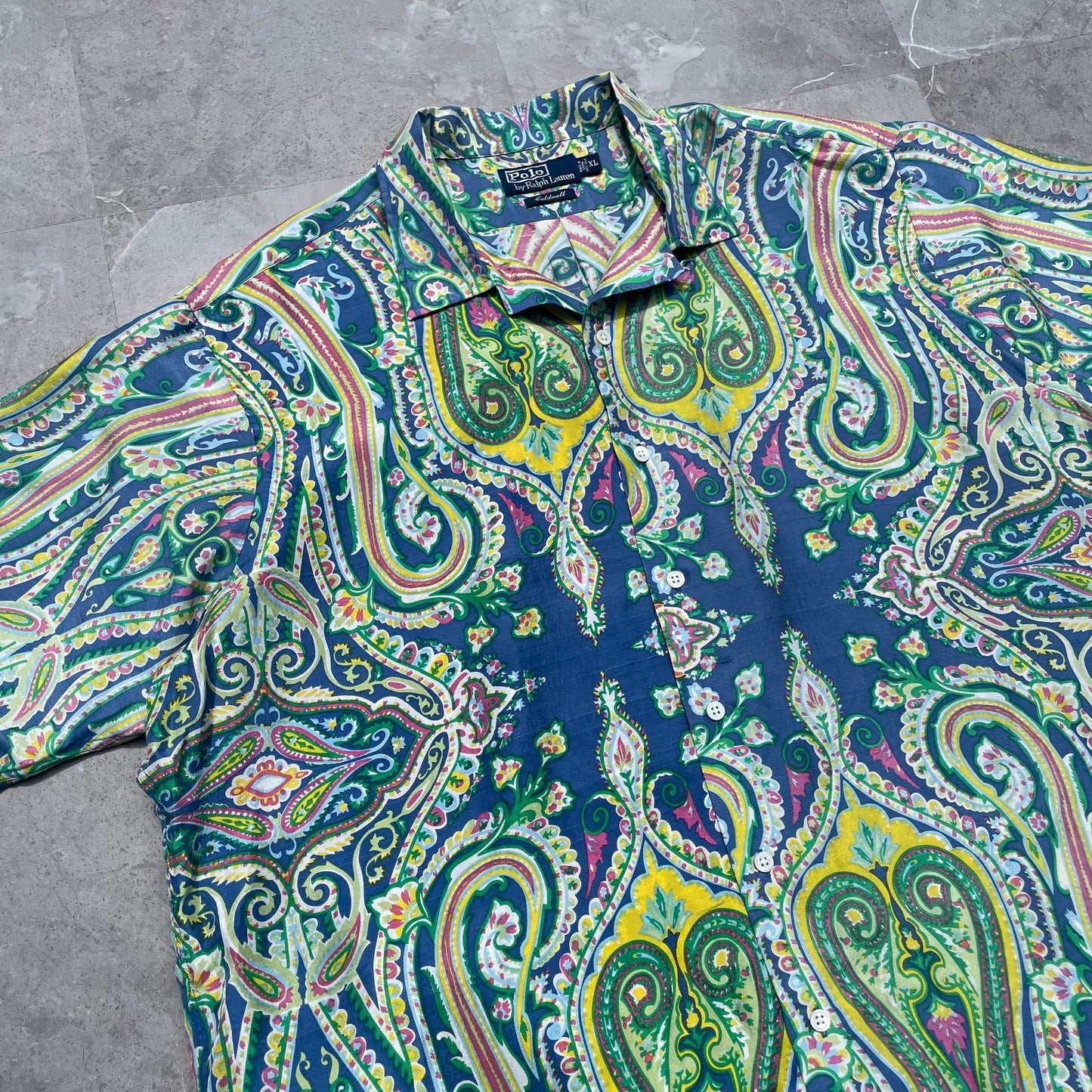 90s Ralph Lauren Caldwell Rare Silk Paisley Shirt