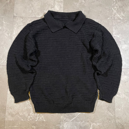 90s Women’s Unknown Knitted Polo Sweater