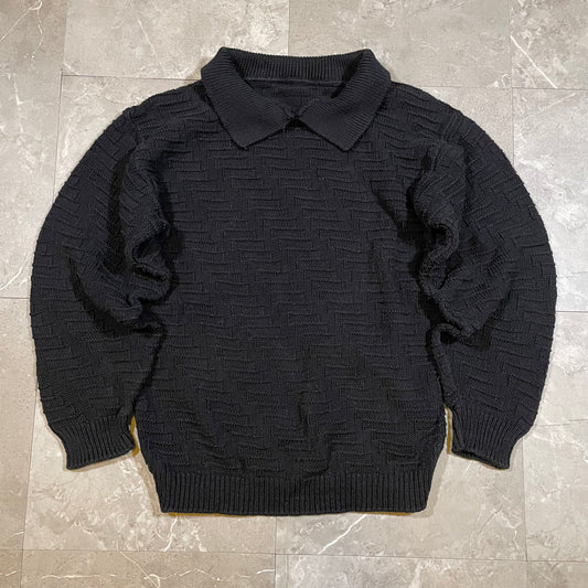 90s Women’s Unknown Knitted Polo Sweater