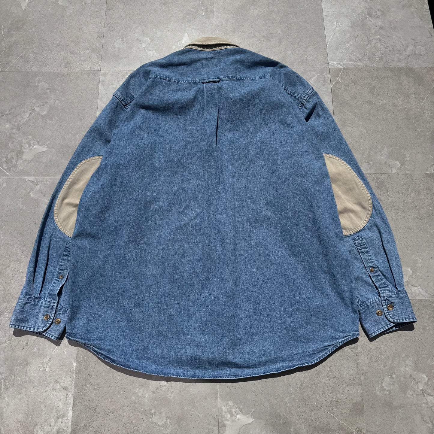 90s Cabela's Denim Elbow Patch Shirt KiiChain Clothing
