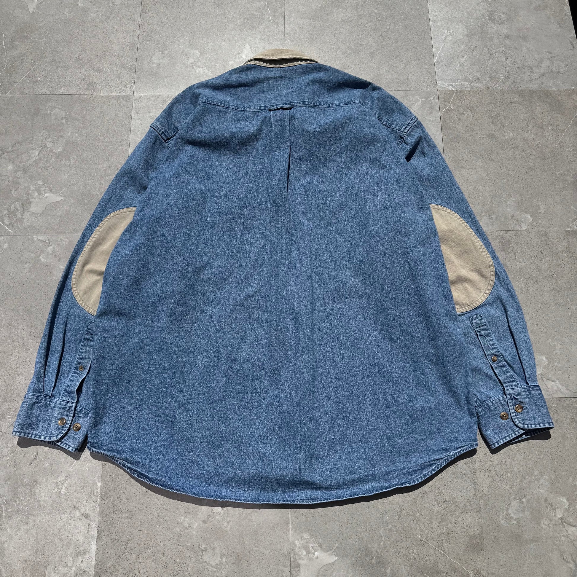 90s Cabela's Denim Elbow Patch Shirt KiiChain Clothing
