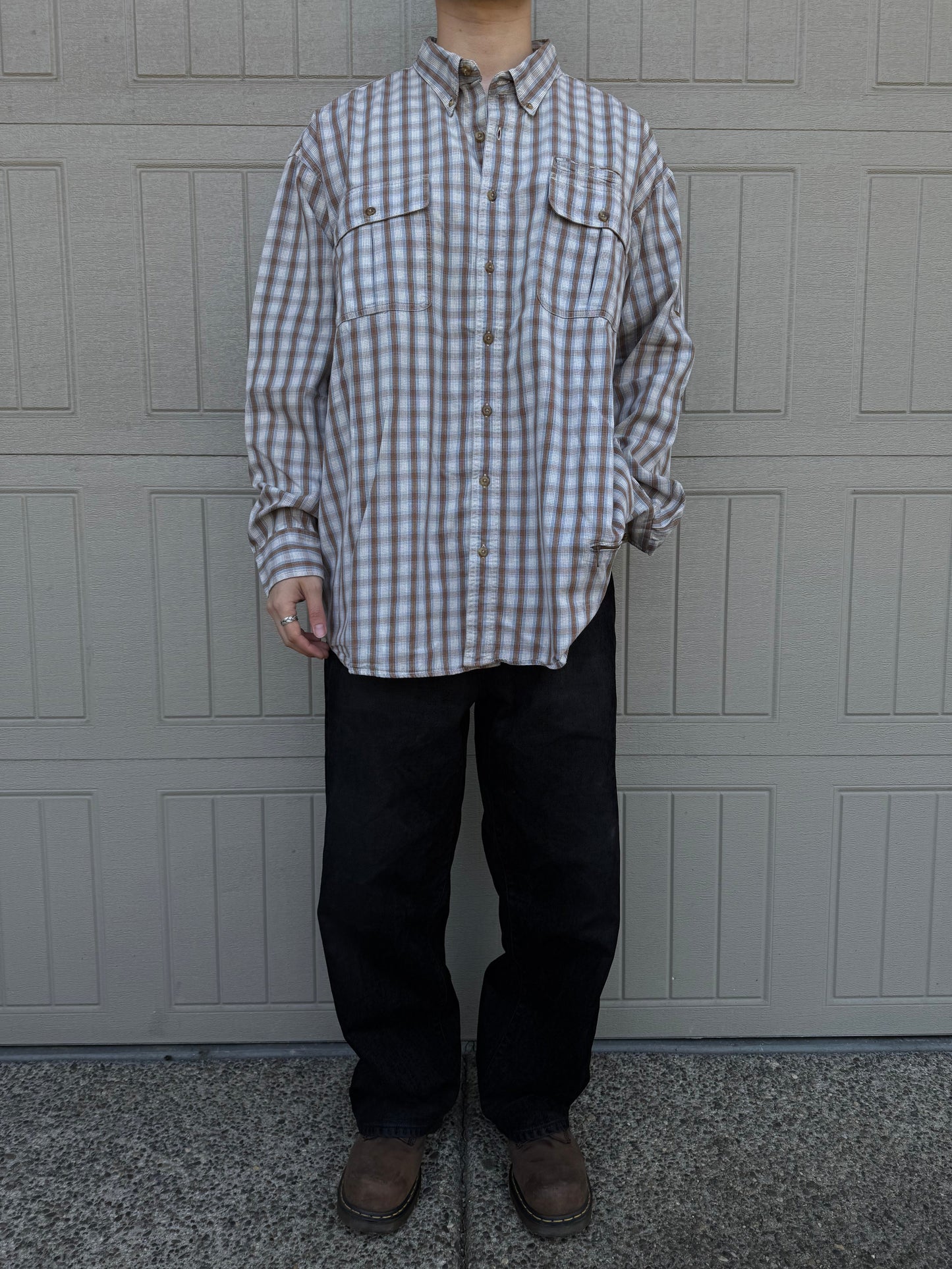 90s Cabela's Checkered Multi-Pocket Button Down Shirt KiiChain Clothing